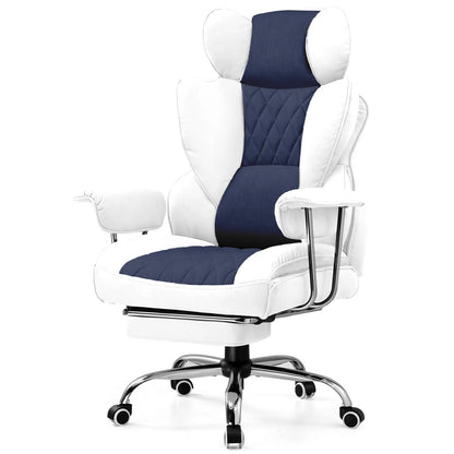 Big and Tall Gaming Chair with Ergonomic Lumbar Support and Footrest Office Chair
