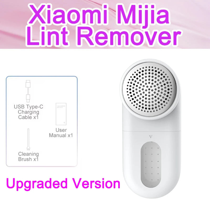 Portable XIAOMI MIJIA Rechargeable Fabric Lint Remover – Clothes & Sweater Fluff Shaver Pellets Cleaner