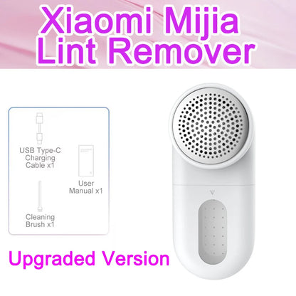 Portable XIAOMI MIJIA Rechargeable Fabric Lint Remover – Clothes & Sweater Fluff Shaver Pellets Cleaner