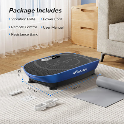 MERACH Vibration Plate Exercise Machine — Whole Body Fitness Platform for Weight Loss & Body Shaping