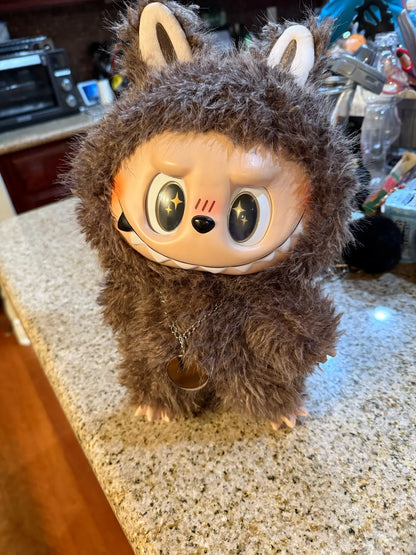 Premium Labubu Zimomo Angel Doll Clothes Set  — 17cm Mokoko Vinyl Pendant Plush & Clothes Set (Fits Labubu 1st & 2nd Gen) — Birthday Gift