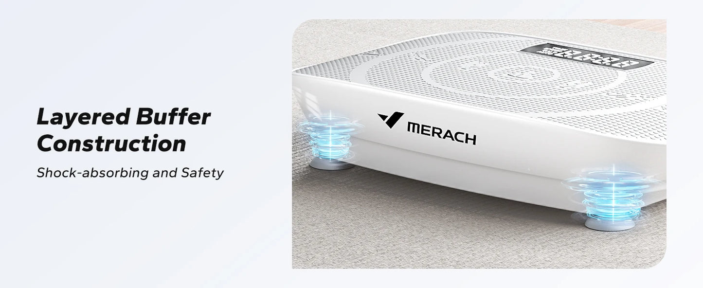 MERACH Vibration Plate Exercise Machine — Whole Body Fitness Platform for Weight Loss & Body Shaping