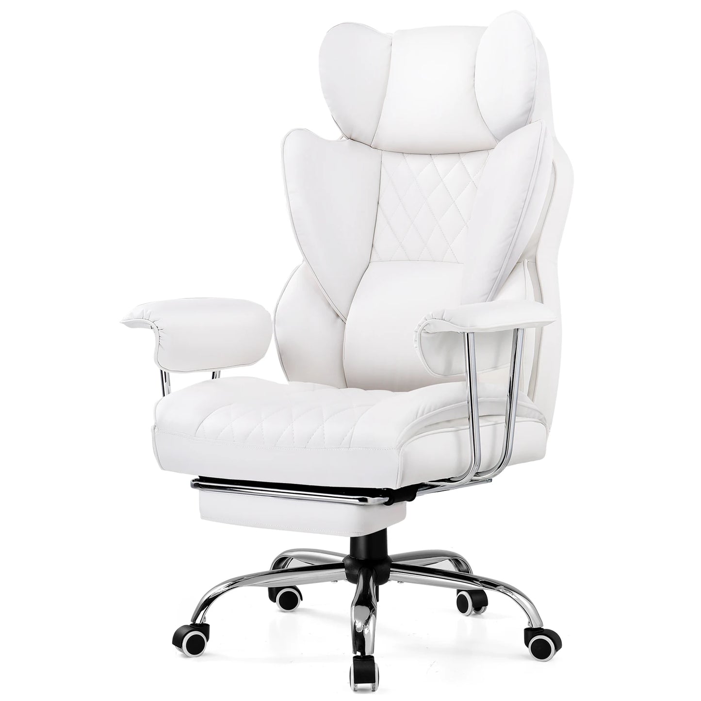 Big and Tall Gaming Chair with Ergonomic Lumbar Support and Footrest Office Chair