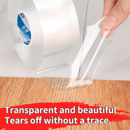 Strong Viscosity Double-Sided Nano Tape - Removable, Waterproof, No-Trace, Reusable Self-Adhesive, Washable Transparent Tape