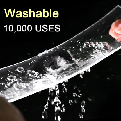 Strong Viscosity Double-Sided Nano Tape - Removable, Waterproof, No-Trace, Reusable Self-Adhesive, Washable Transparent Tape