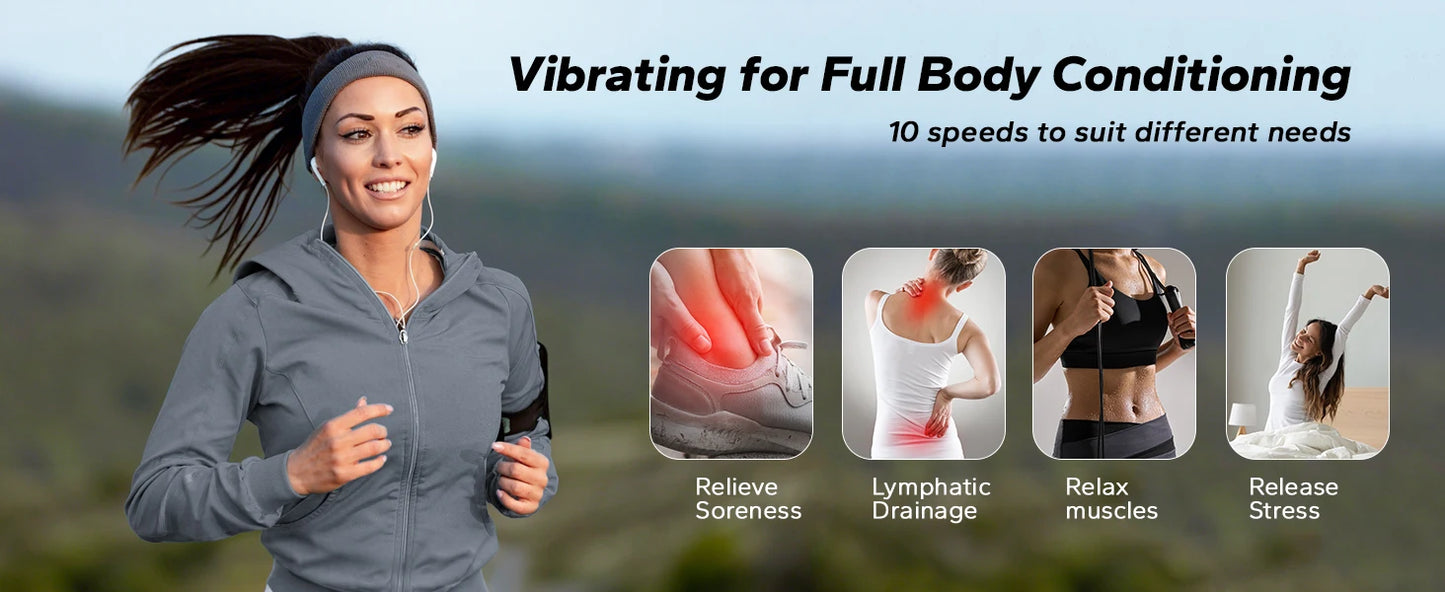 MERACH Vibration Plate Exercise Machine — Whole Body Fitness Platform for Weight Loss & Body Shaping