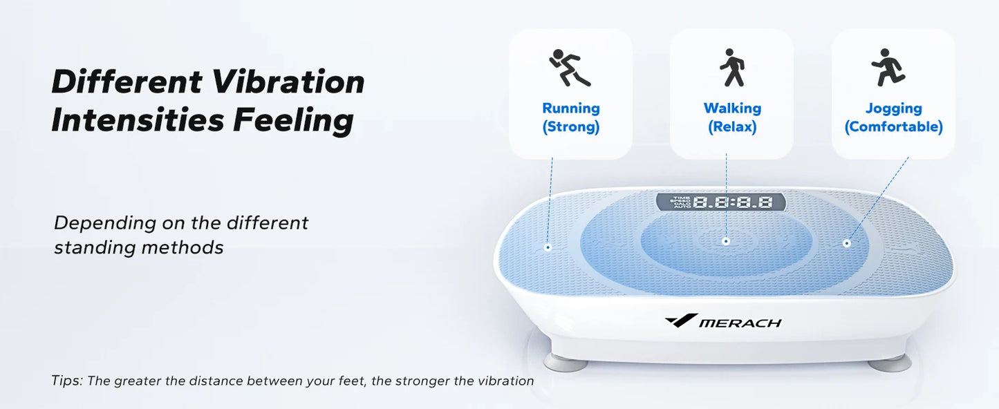 MERACH Vibration Plate Exercise Machine — Whole Body Fitness Platform for Weight Loss & Body Shaping