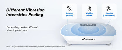 MERACH Vibration Plate Exercise Machine — Whole Body Fitness Platform for Weight Loss & Body Shaping