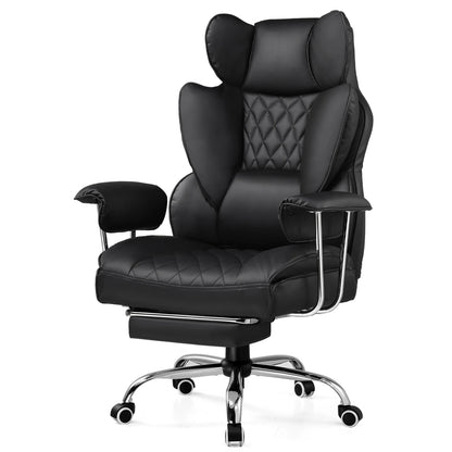 Big and Tall Gaming Chair with Ergonomic Lumbar Support and Footrest Office Chair