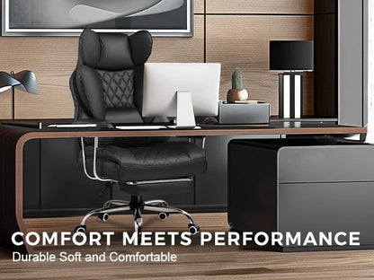 Big & Tall Ergonomic Gaming Chair – Office Chair with Pocket Spring Lumbar Support & Footrest