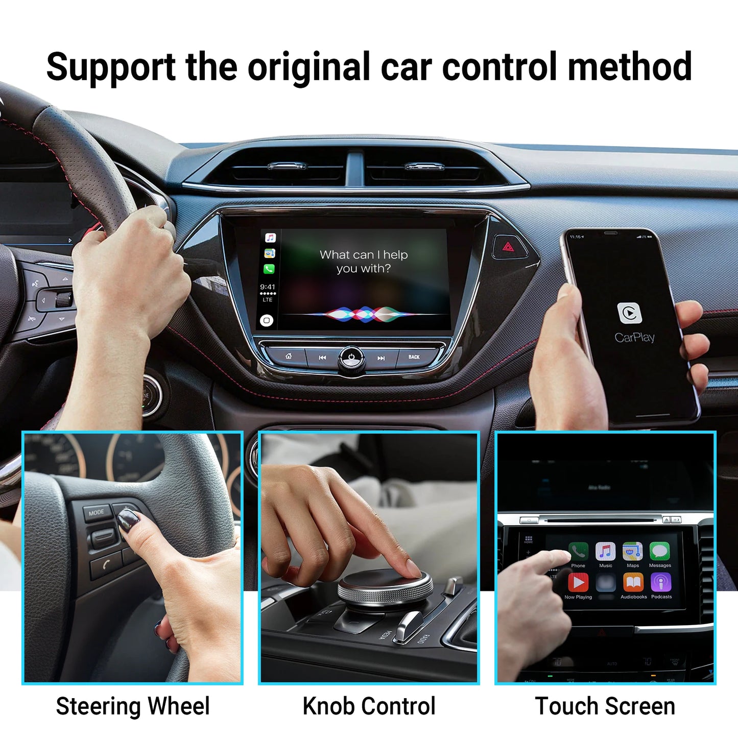 OTTOCAST P3 Android AI Box – Wireless CarPlay & Android Auto with HDMI Output, Built-in GPS, YouTube & Netflix for Car