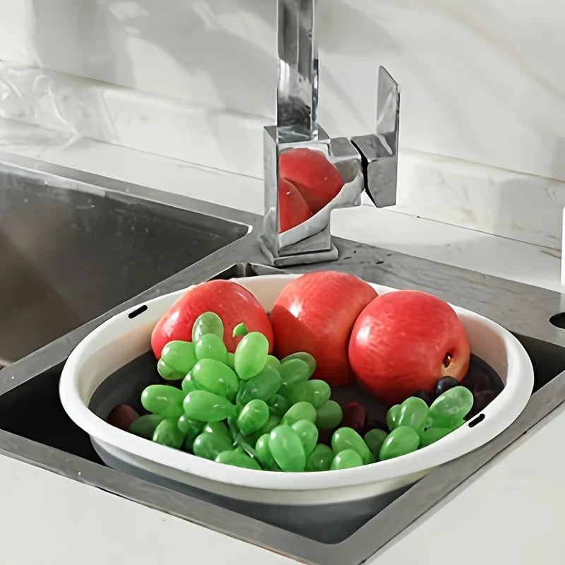 3-Pack Collapsible Tub Wash Basin & Laundry Baskets – Space-Saving Storage Containers for Camping, Hiking, Home & Fruit Washing