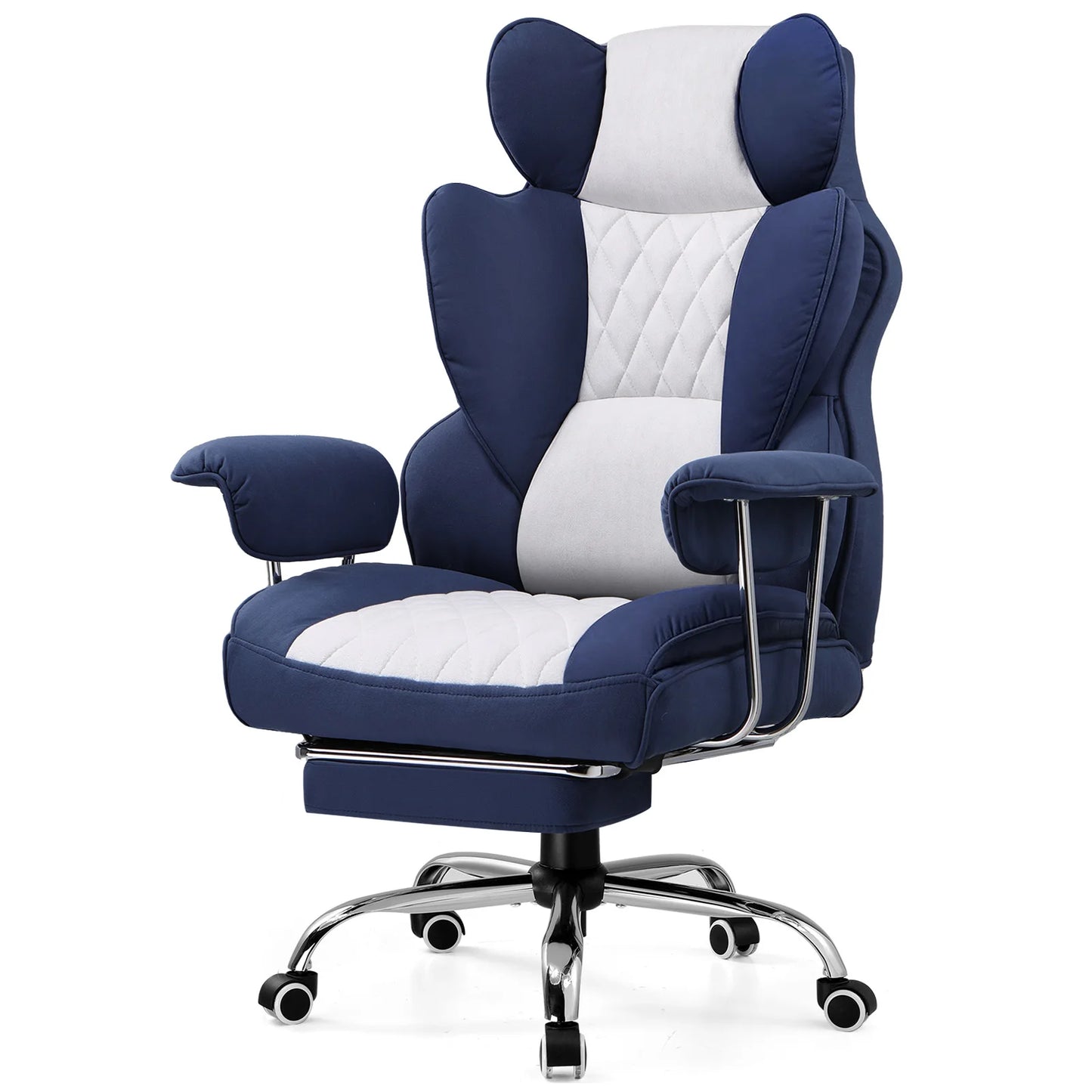 Big and Tall Gaming Chair with Ergonomic Lumbar Support and Footrest Office Chair