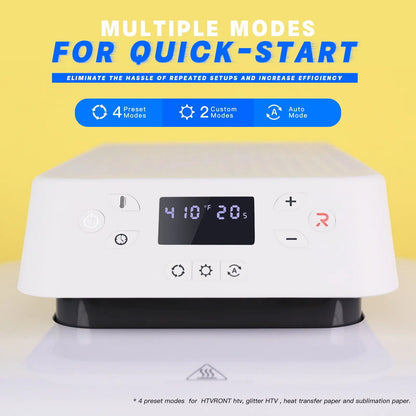 HTVRONT 15x15" Auto Heat Press Machine – 1500W for DIY Iron-On HTV Vinyl & Sublimation on T-Shirts, Bags, Hats, Fabrics
