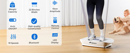 MERACH Vibration Plate Exercise Machine — Whole Body Fitness Platform for Weight Loss & Body Shaping