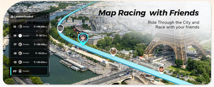 MERACH Exercise Bike – Low Noise Stationary Cycling Bike with 270lbs Weight Capacity, Tablet Mount & Fitness Courses for Indoor Workouts