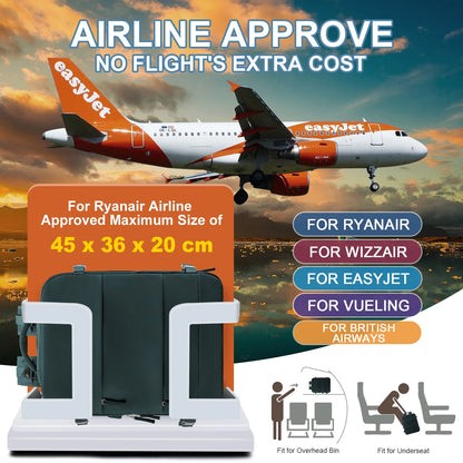 Aeroplane Travel Backpack | Easyjet Cabin Bag 45x36x20 | Ryanair Carry-Ons 40x20x25 | Cabin Size Laptop Bag