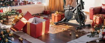 MERACH Exercise Bike – Low Noise Stationary Cycling Bike with 270lbs Weight Capacity, Tablet Mount & Fitness Courses for Indoor Workouts