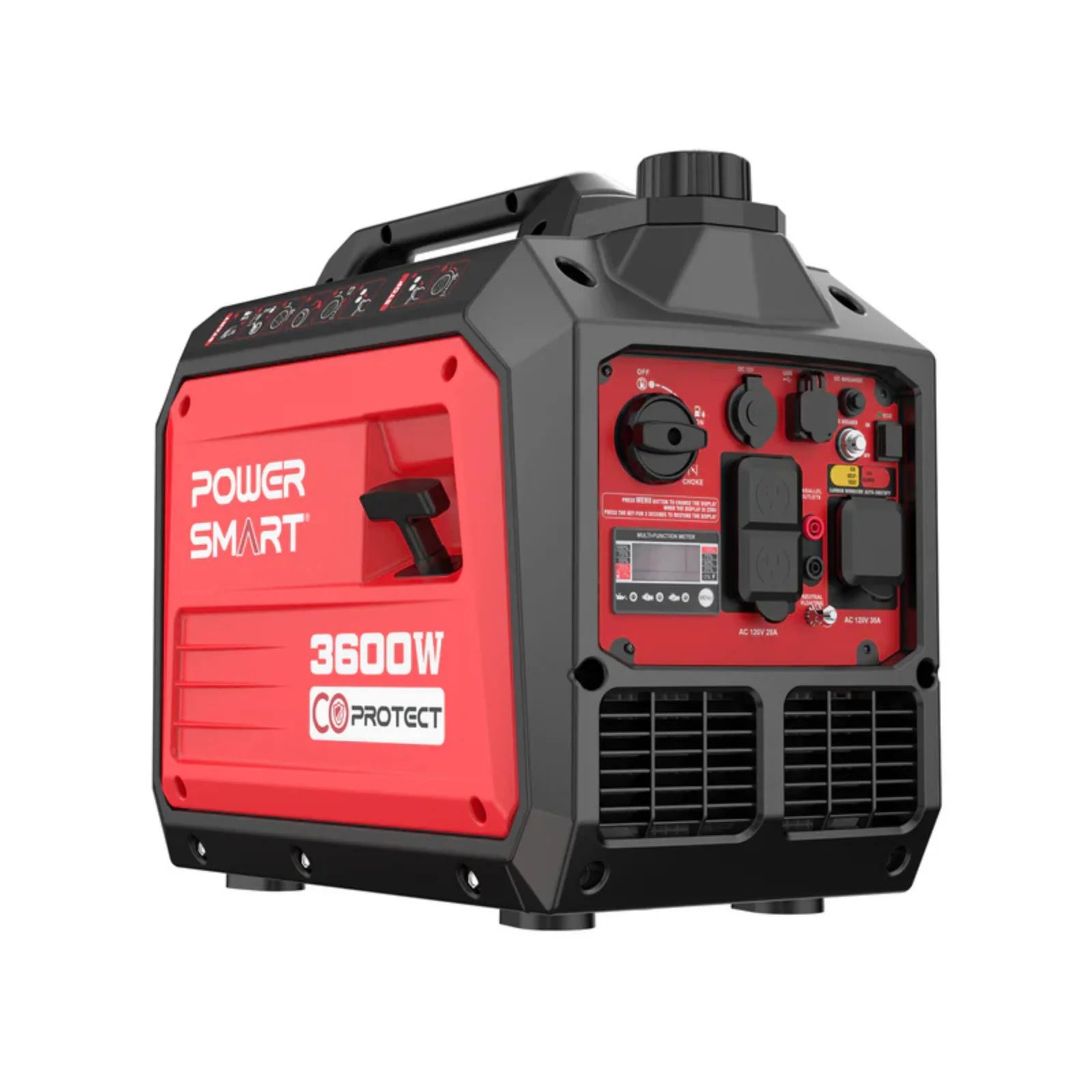 PowerSmart 3600W Portable Inverter Generator – Gas-Powered, Super Quie ...