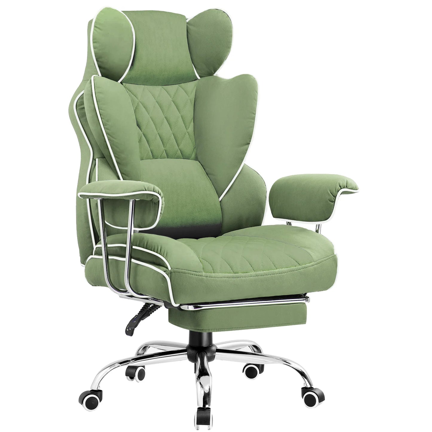 Big and Tall Gaming Chair with Ergonomic Lumbar Support and Footrest Office Chair