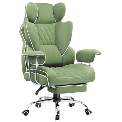 Big and Tall Gaming Chair with Ergonomic Lumbar Support and Footrest Office Chair