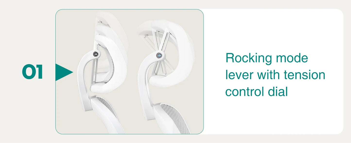 JHK Mesh Ergonomic Office Chair – Adjustable Headrest, Flip-Up Arms, Comfortable Lumbar Support for Home & Office