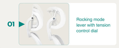 JHK Mesh Ergonomic Office Chair – Adjustable Headrest, Flip-Up Arms, Comfortable Lumbar Support for Home & Office