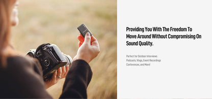 FULAI M X5 Wireless Lavalier Microphone – Quick Noise-Cancellation System for DSLR, iPhone, Android & YouTube Recording