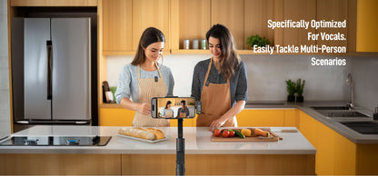 FULAI M X5 Wireless Lavalier Microphone – Quick Noise-Cancellation System for DSLR, iPhone, Android & YouTube Recording