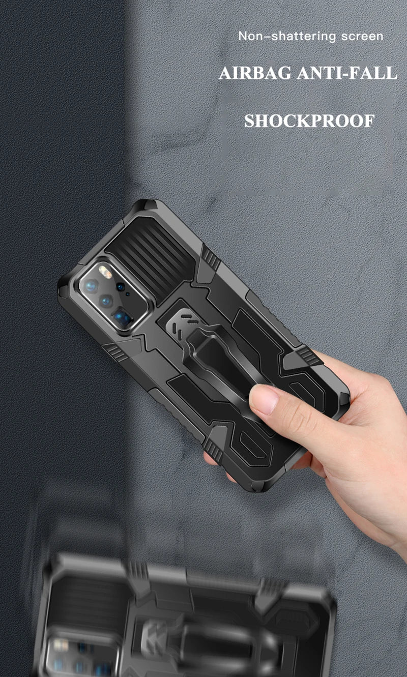 Shockproof Armor Magnetic Case – Compatible with Samsung Galaxy A10/A20/A30/A50/A70/A41/A51/A71/S20/J4/J6/J7/A11/A10S/A21S