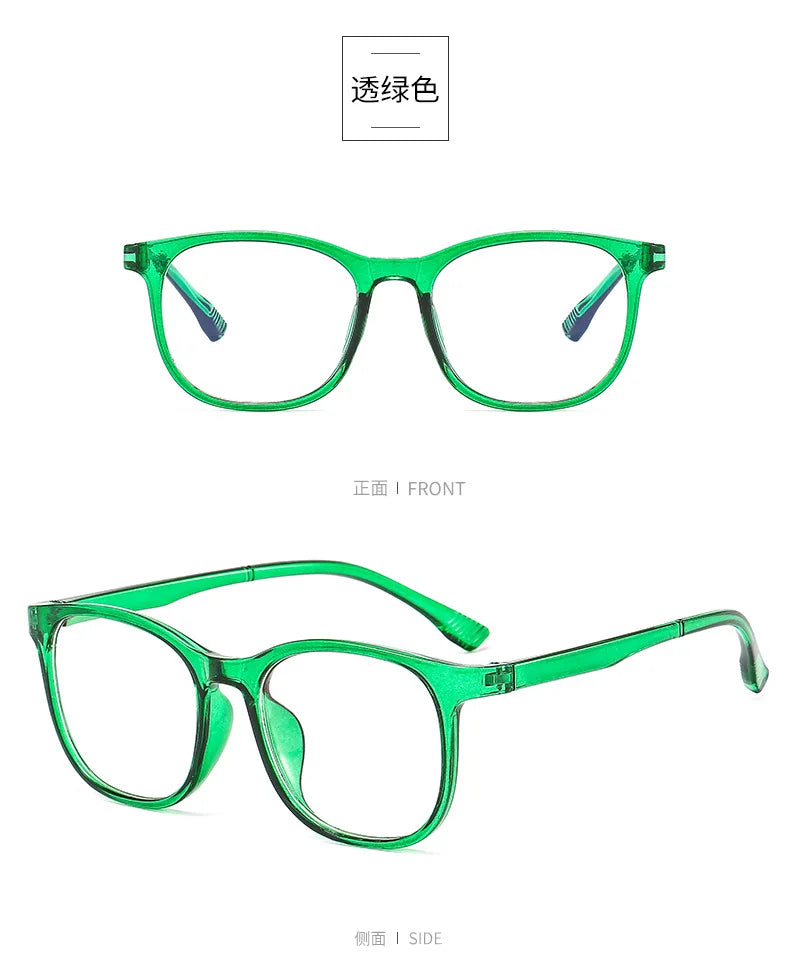 Transparent Blue Light Blocking Glasses – Square & Round Computer Eyewear for Men & Women