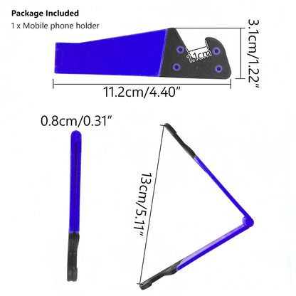 V-Shaped Universal Foldable Mobile Cell Phone Stand: Adjustable Holder for Smartphone & Tablet - Convenient Support Bracket Mount