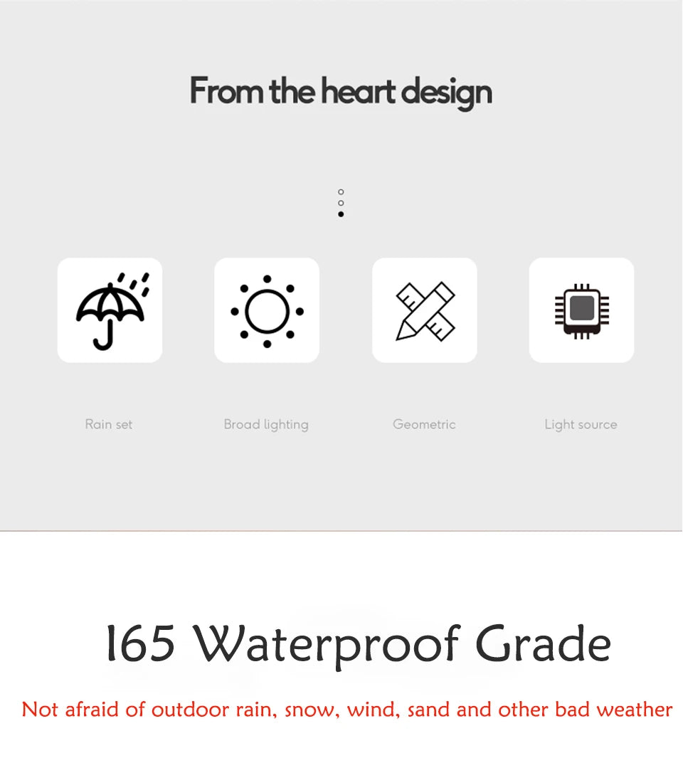 LED Outdoor Wall Light – Modern Waterproof IP65 Porch & Patio Lamp, Rainproof Exterior Wall Sconce for Garage & Garden