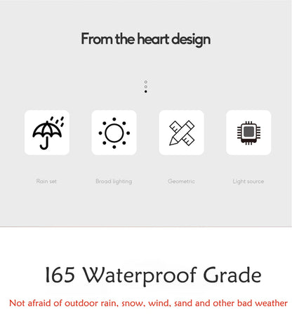 LED Outdoor Wall Light – Modern Waterproof IP65 Porch & Patio Lamp, Rainproof Exterior Wall Sconce for Garage & Garden