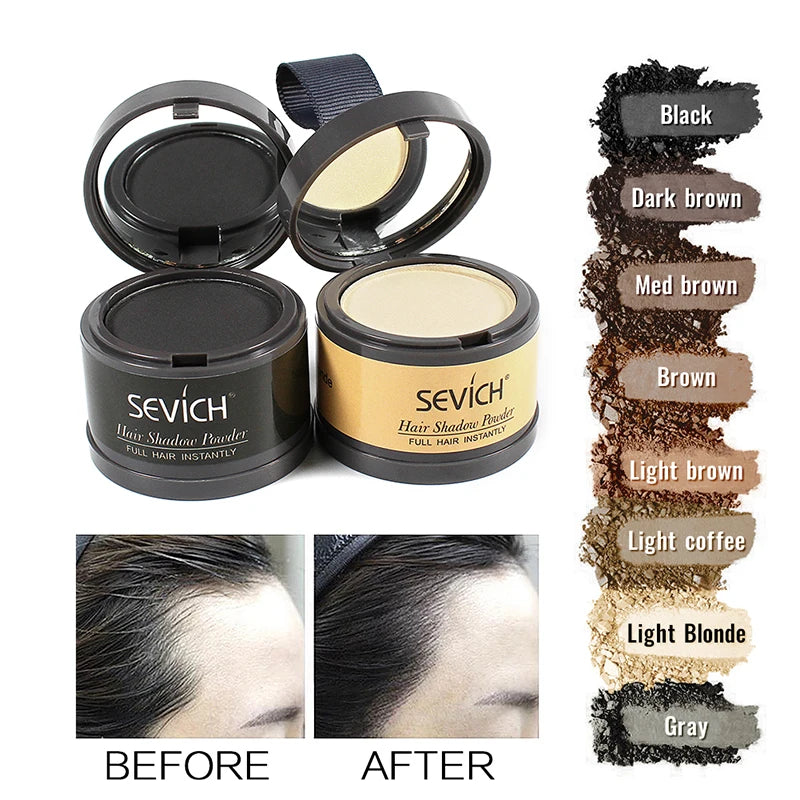 Sevich Hairline Powder 4g – Natural Hairline Shadow Concealer for Hair Loss, Unisex Makeup