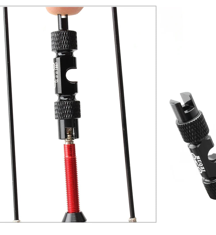 MUQZI MTB & Road Bike Valve Tool – Schrader & Presta Wrench for Tire Installation and Valve Core Removal