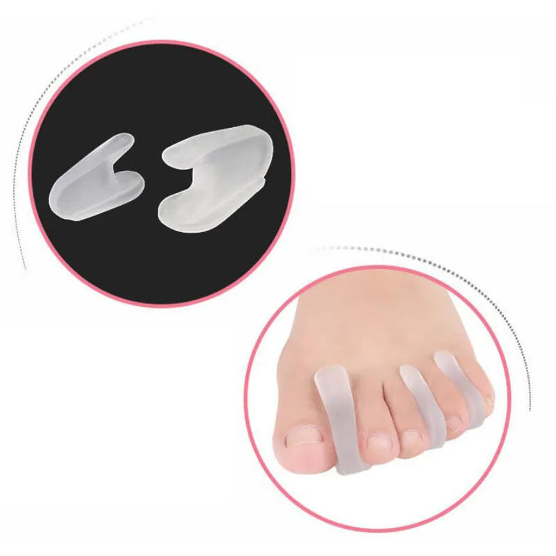 1 Pair Silicone Thumb Orthotics — Hallux Valgus Bunion Corrector & Toe Separator for Foot Care