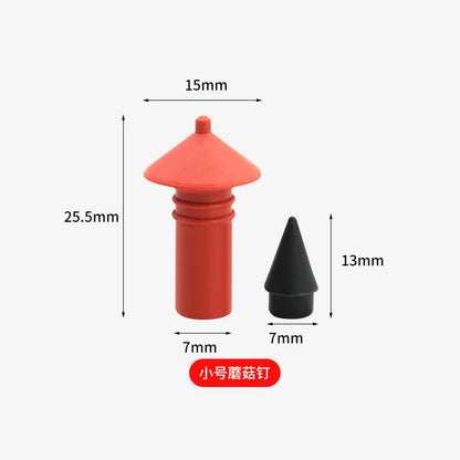 180pcs Universal Mushroom Tubeless Tire Repair Kit — Red & Black 7mm/8mm Rubber Plugs for Car Tire Fix