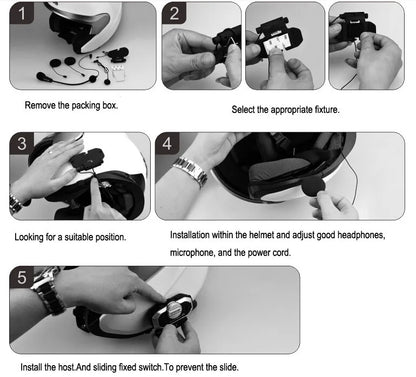 Easy Rider Vimoto V8 Motorcycle Helmet Bluetooth Headset — Multi-Functional Intercom & Interphone