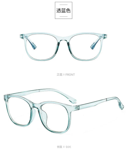 Transparent Blue Light Blocking Glasses – Square & Round Computer Eyewear for Men & Women