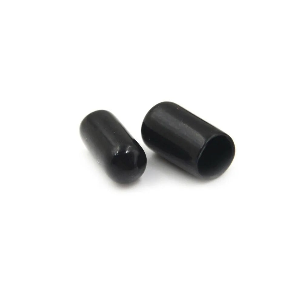 PVC & Rubber End Cap Kit — 10/25/50pcs Round Threaded Caps for Steel & Plastic Pipes, 3-25mm