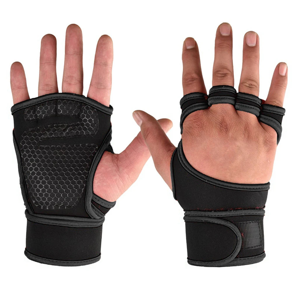 Men & Women Training Workout Gloves – Weightlifting Gym Fitness Hand & Wrist Protection Gloves