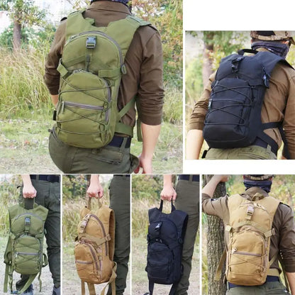 15L Molle Tactical Backpack - Outdoor Sports Bicycle Bag for Cycling, Climbing, Hiking, Camping, Fishing, Hydration