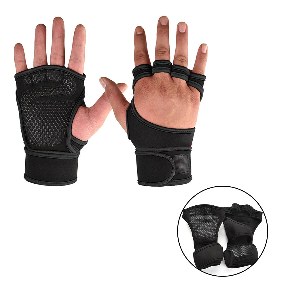 Men & Women Training Workout Gloves – Weightlifting Gym Fitness Hand & Wrist Protection Gloves