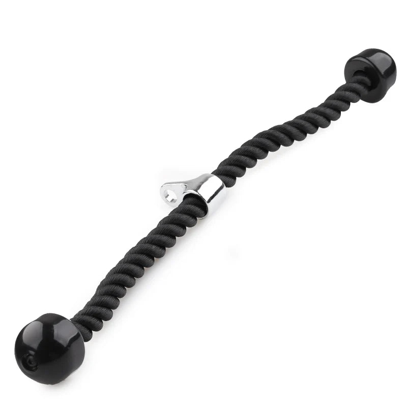 Tricep Rope Cable Attachment — Fitness Gym Accessory for Abdominal Crunches, Biceps, & Muscle Training