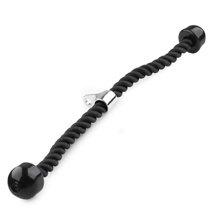 Tricep Rope Cable Attachment — Fitness Gym Accessory for Abdominal Crunches, Biceps, & Muscle Training