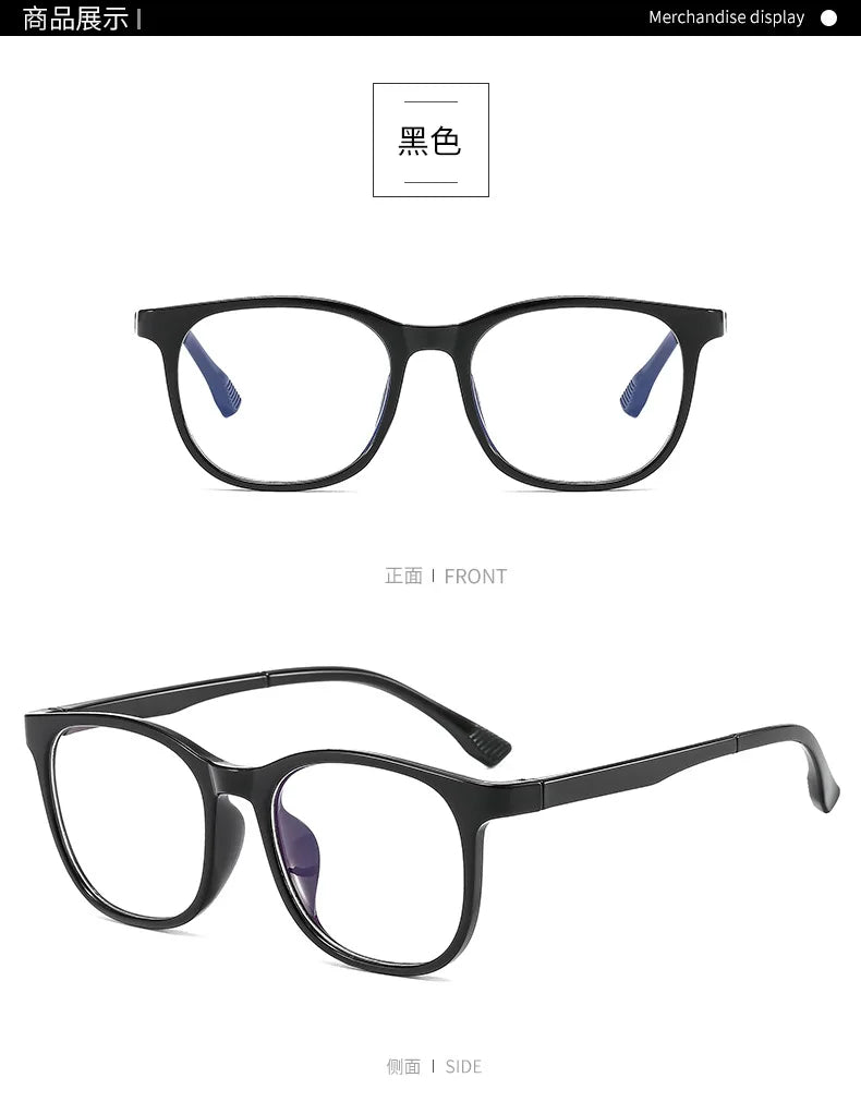 Transparent Blue Light Blocking Glasses – Square & Round Computer Eyewear for Men & Women