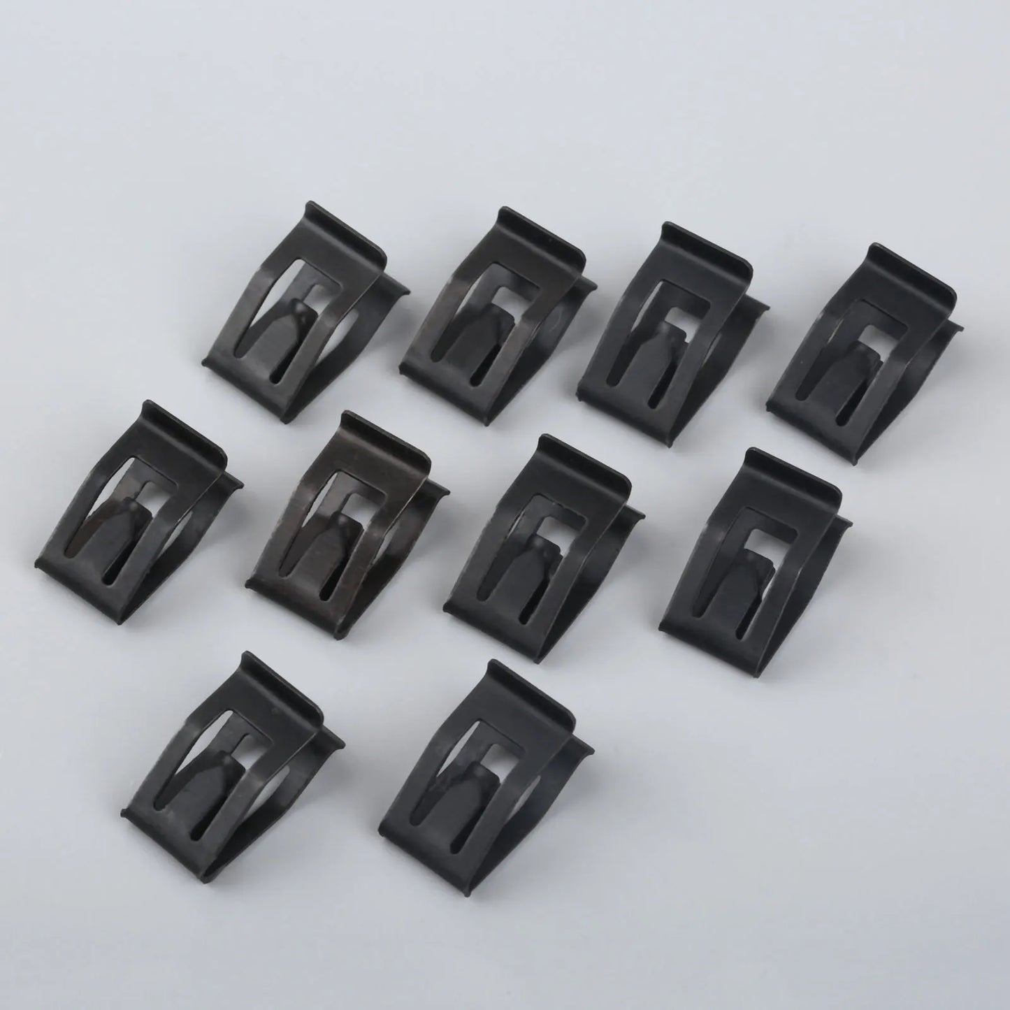 10Pcs Car Dashboard Trim Metal Retainer Clips – Black Fasteners for Ford, Mazda, Audi, Toyota Console Door Fitment