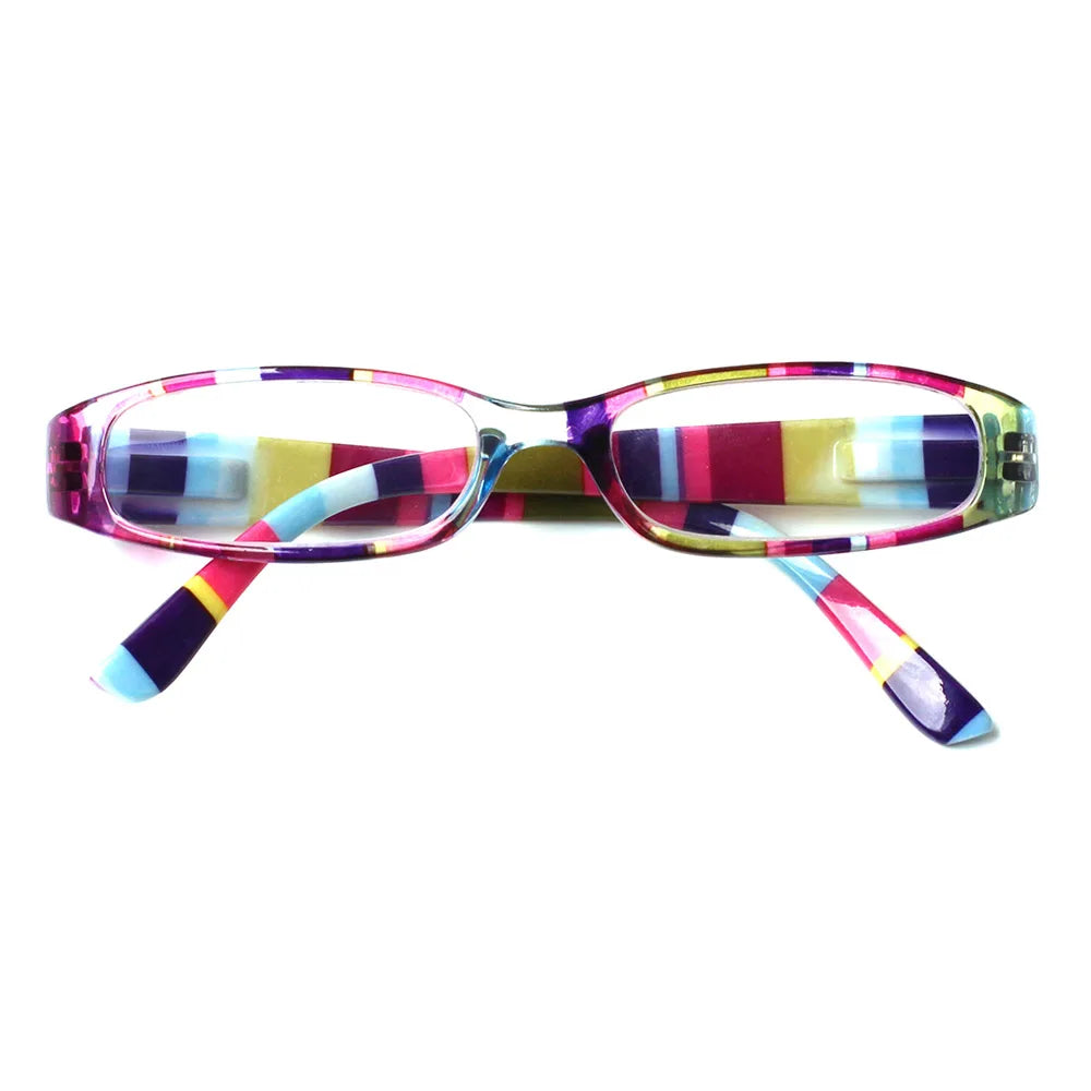 Henotin Reading Glasses for Women – Small Frame, Spring Hinges, Fresh Print Design, Super Clear High-Quality Eyewear