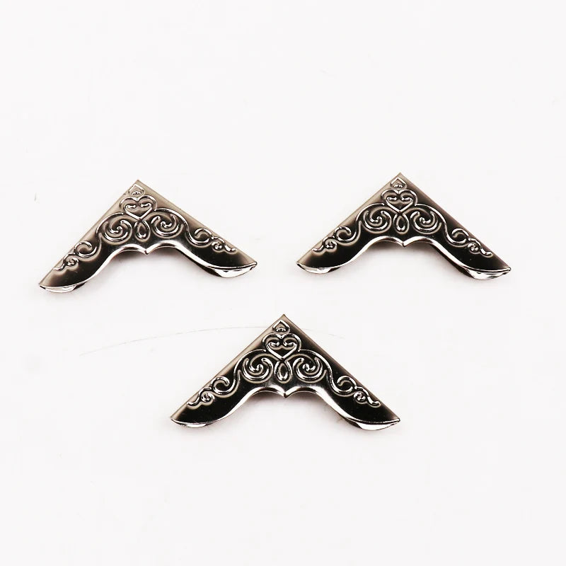 Metal Bronze Book and Scrapbooking Album Corner Protectors - DIY Photo Album Menu Folder Corners, CP1808